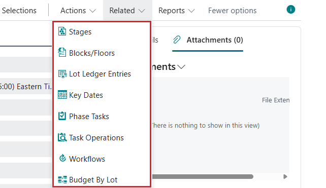 Phase related actions