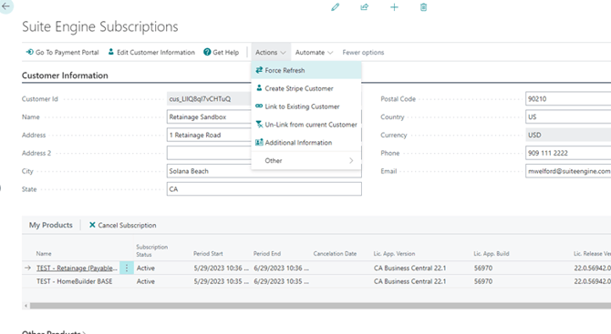 Stripe Force Refresh