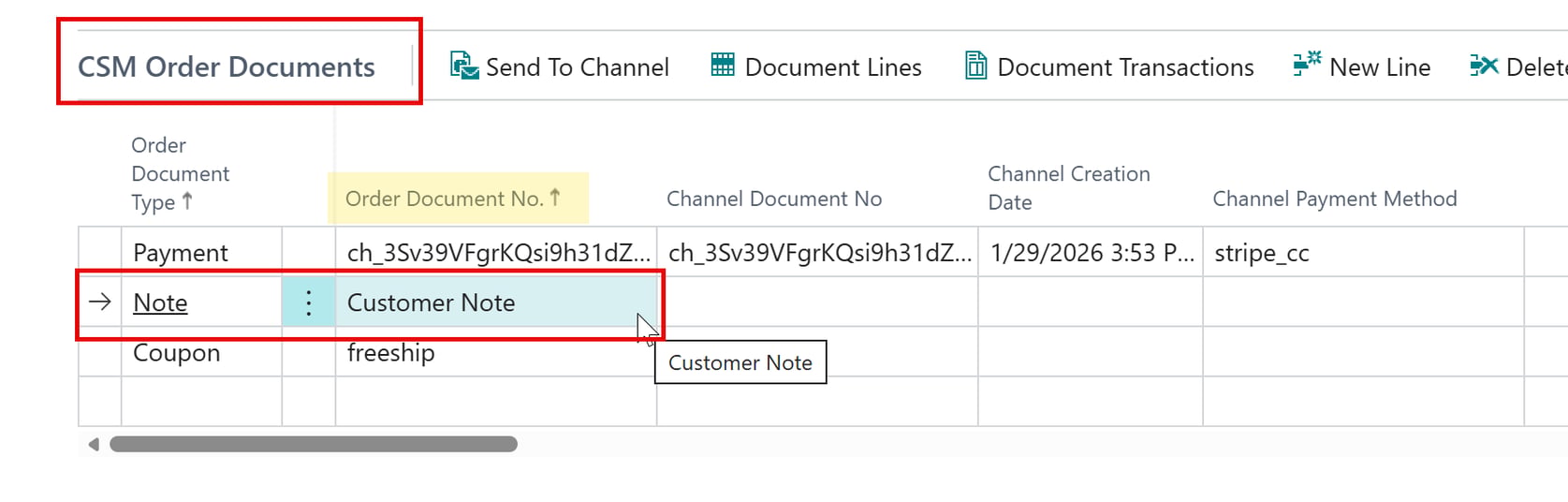 CSM Mapping - Codes/Settings