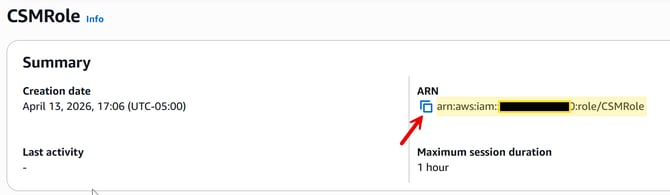 CSM Role ARN