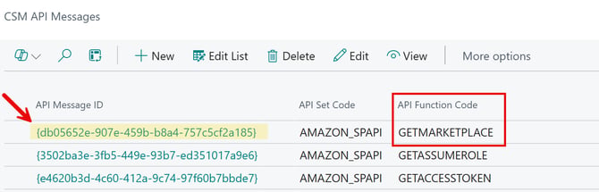 CSM API Messages