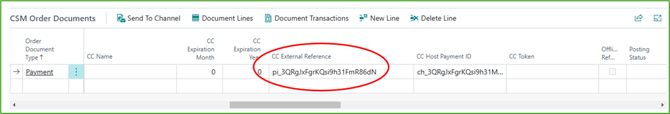 CSM Order Payment