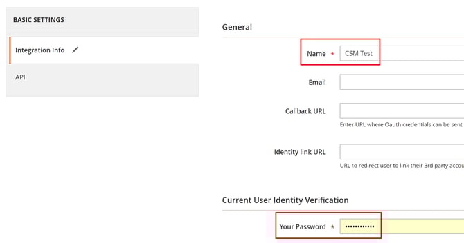 Magento - Add New Integration