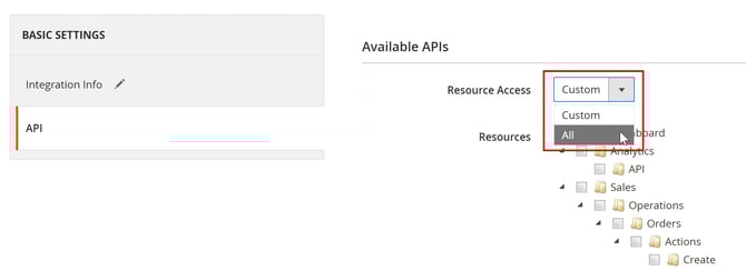 Magento - Define API Scopes