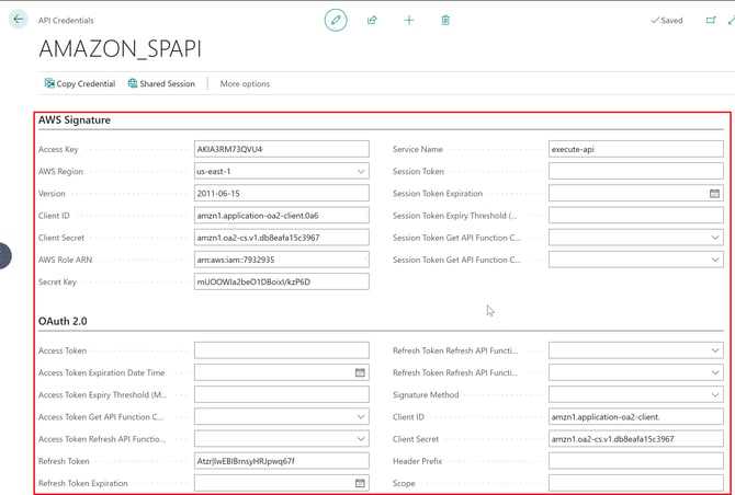API Set Code example