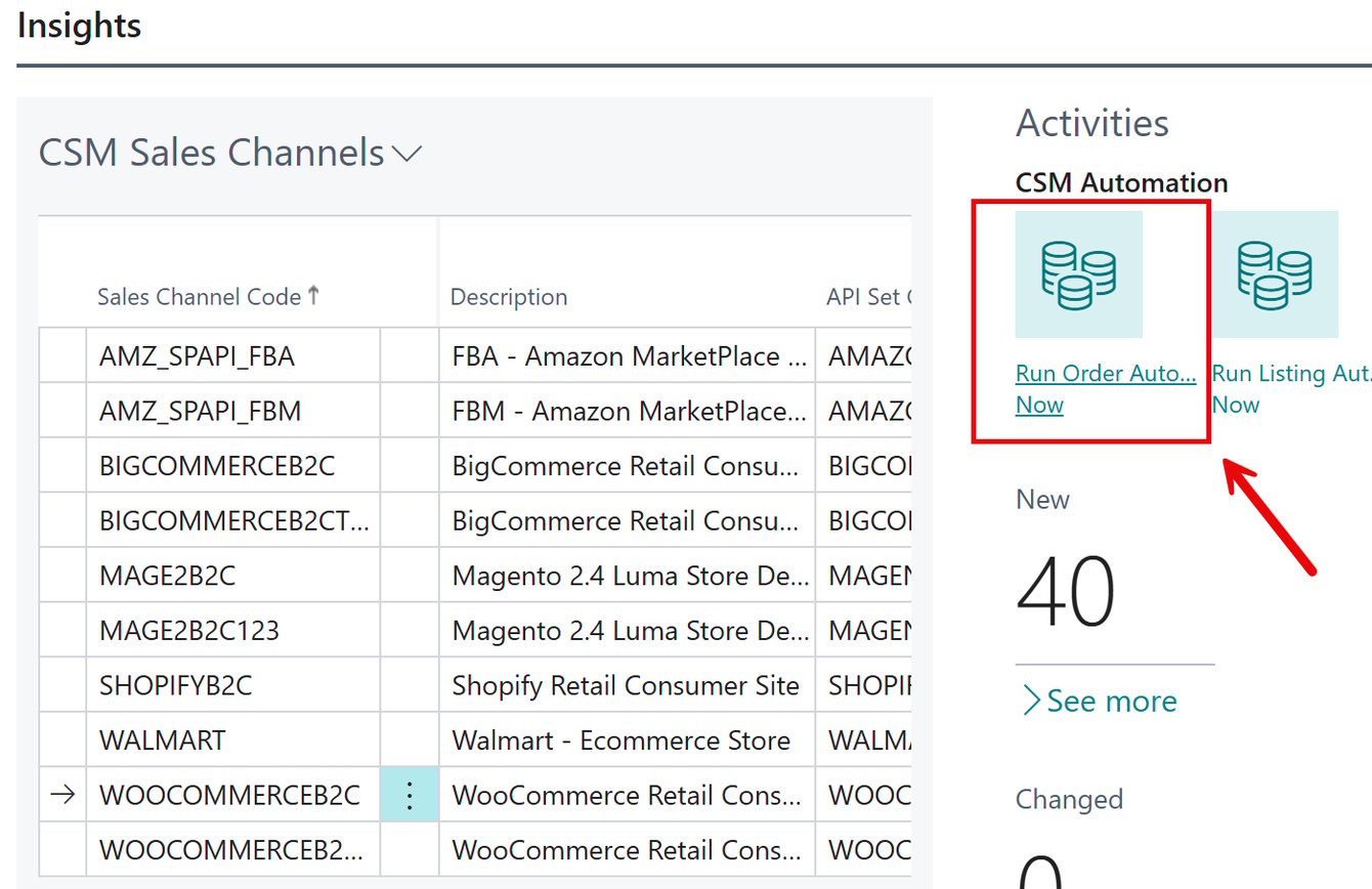 CSM Channel Orders - Manual Retrieval