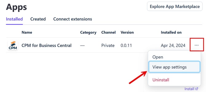 CPM for Business Central in Stripe's app store
